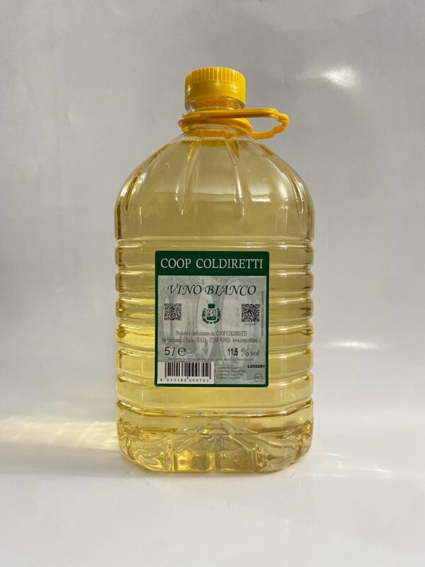 Vino Bianco – Vino Trebbiano in P.E.T. da Lt. 5